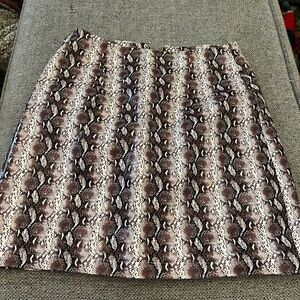 Pleather Snakeskin Skirt